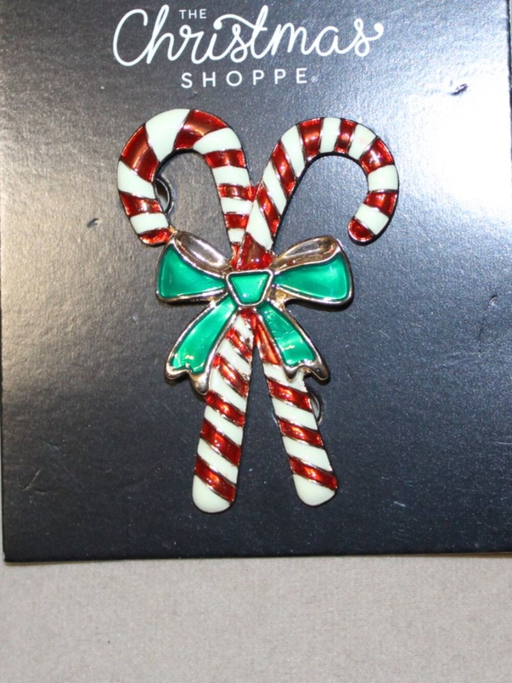 NWT Christmas Shoppe Candy cane Brooch  CUTE!